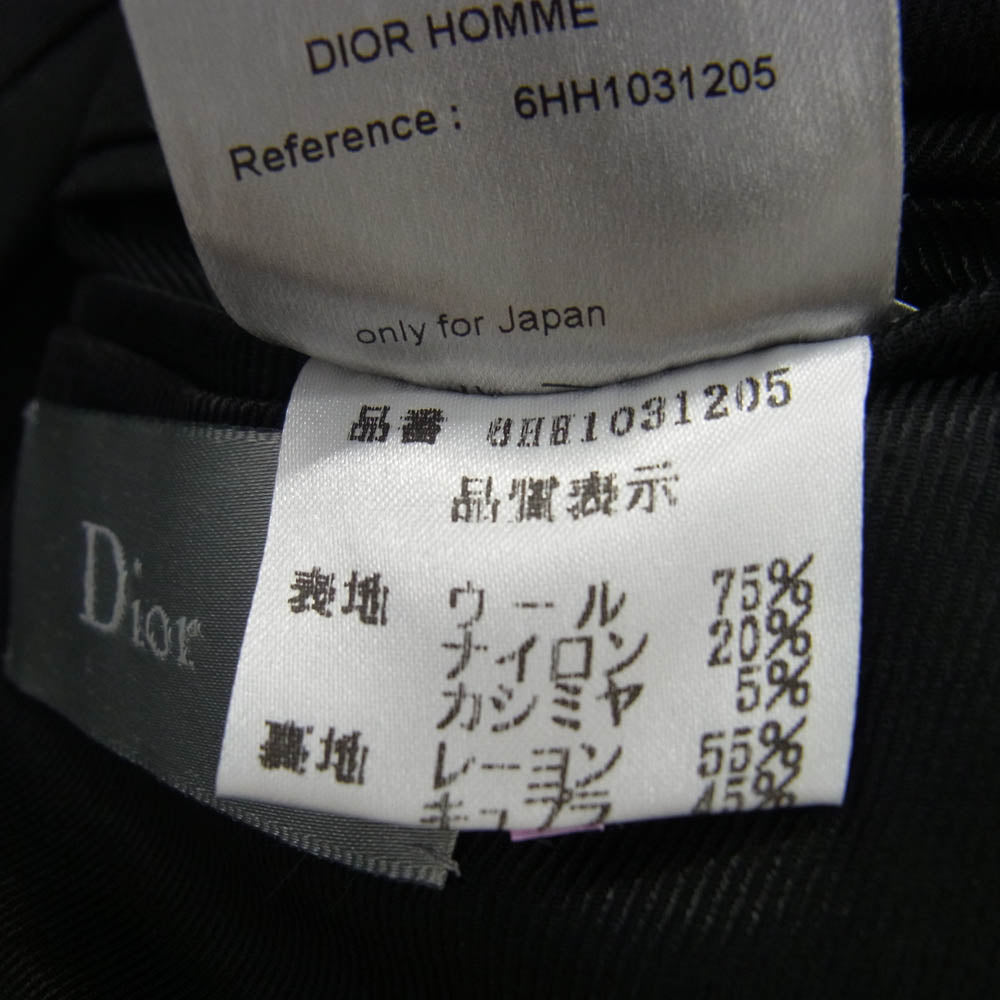DIOR HOMME ディオールオム 06AW 6HH1031205 エディ期 燕尾 ウール ロング コート グレー系 48【中古】