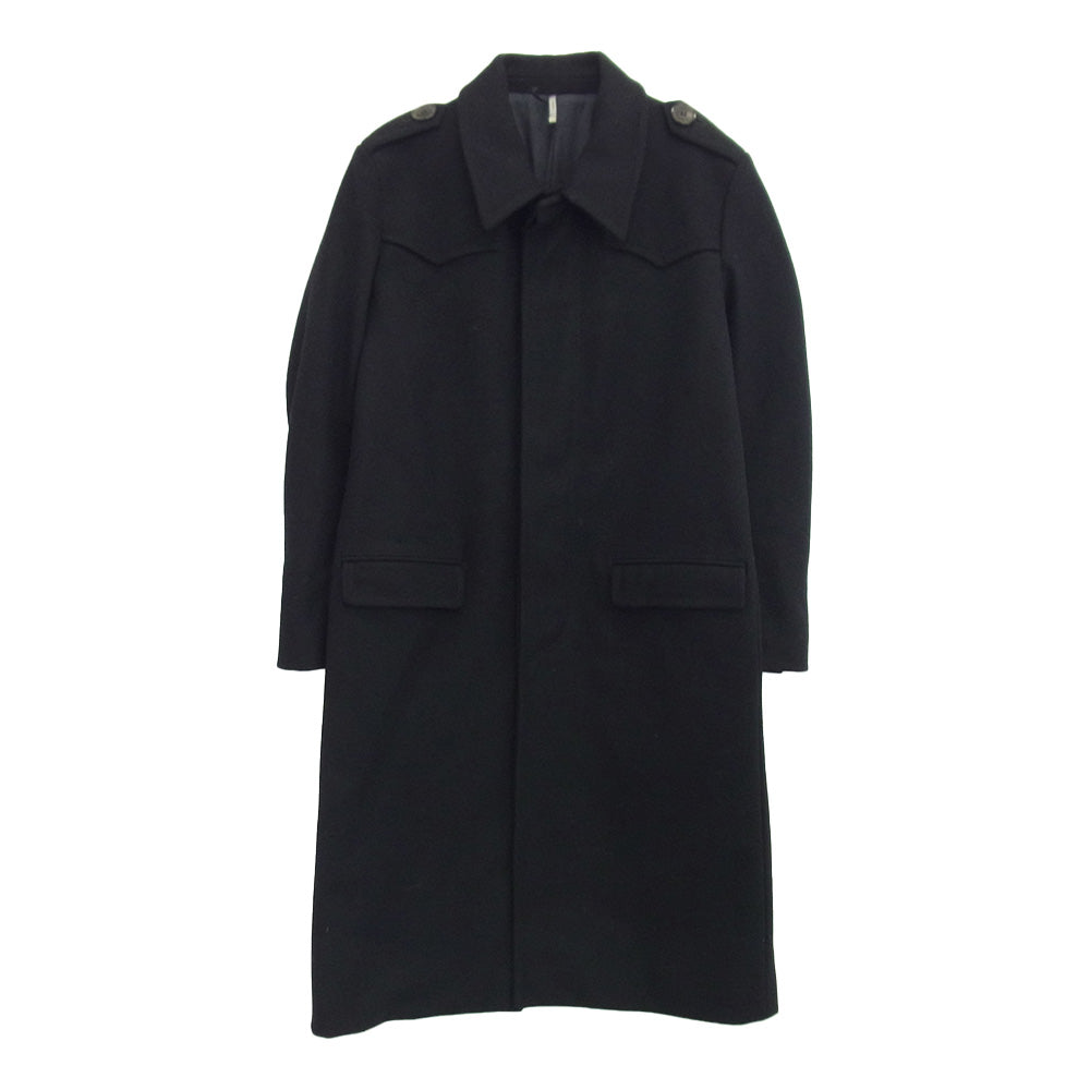 DIOR HOMME ディオールオム 05AW 5HH1036970 エディ期 GLAM期 ウール ロング コート ブラック系 50【中古】