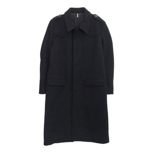 DIOR HOMME ディオールオム 05AW 5HH1036970 エディ期 GLAM期 ウール ロング コート ブラック系 50【中古】