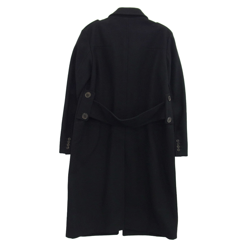 DIOR HOMME ディオールオム 05AW 5HH1036970 エディ期 GLAM期 ウール ロング コート ブラック系 50【中古】