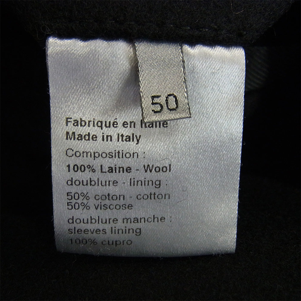 DIOR HOMME ディオールオム 05AW 5HH1036970 エディ期 GLAM期 ウール ロング コート ブラック系 50【中古】