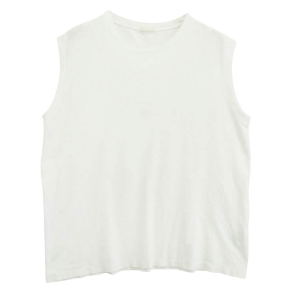 COMOLI コモリ 22SS V01-05016 空紡天竺 ノースリーブ カットソー ホワイト系 3【中古】