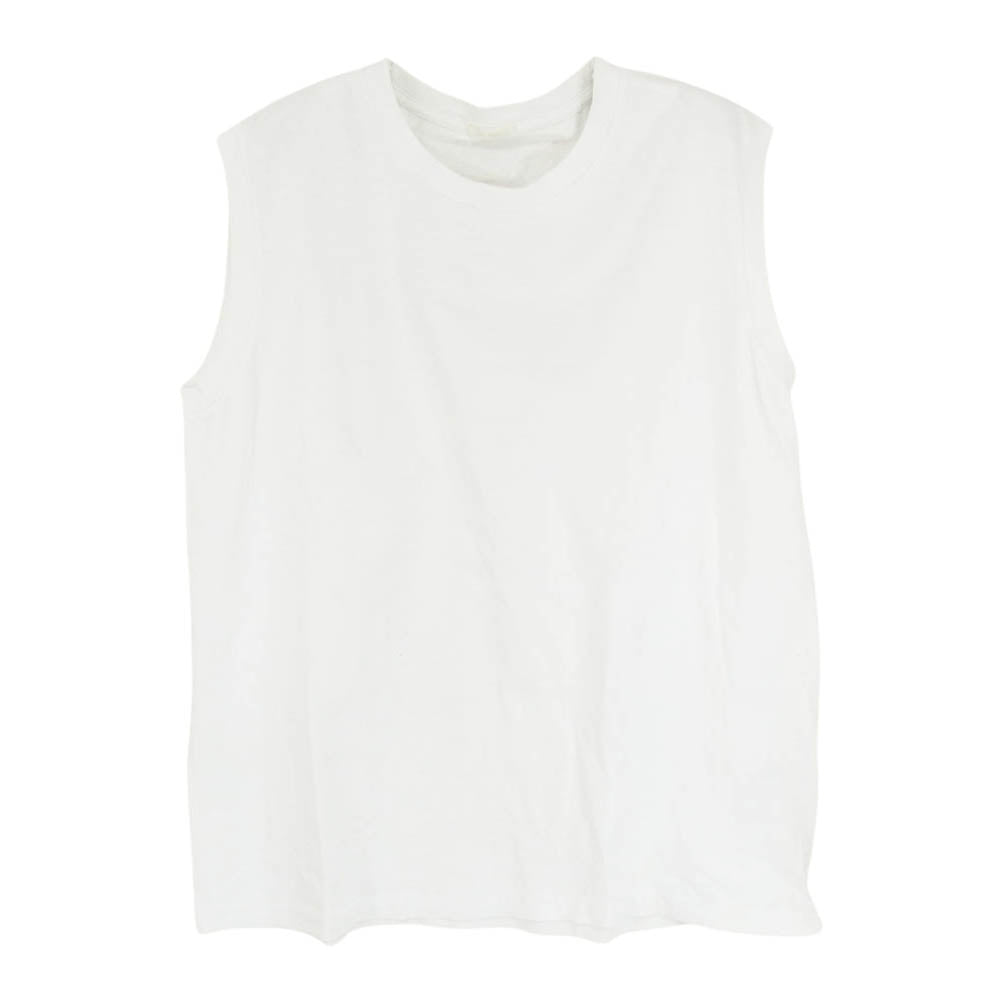 COMOLI コモリ 22SS V01-05016 空紡天竺 ノースリーブ カットソー ホワイト系 2【中古】