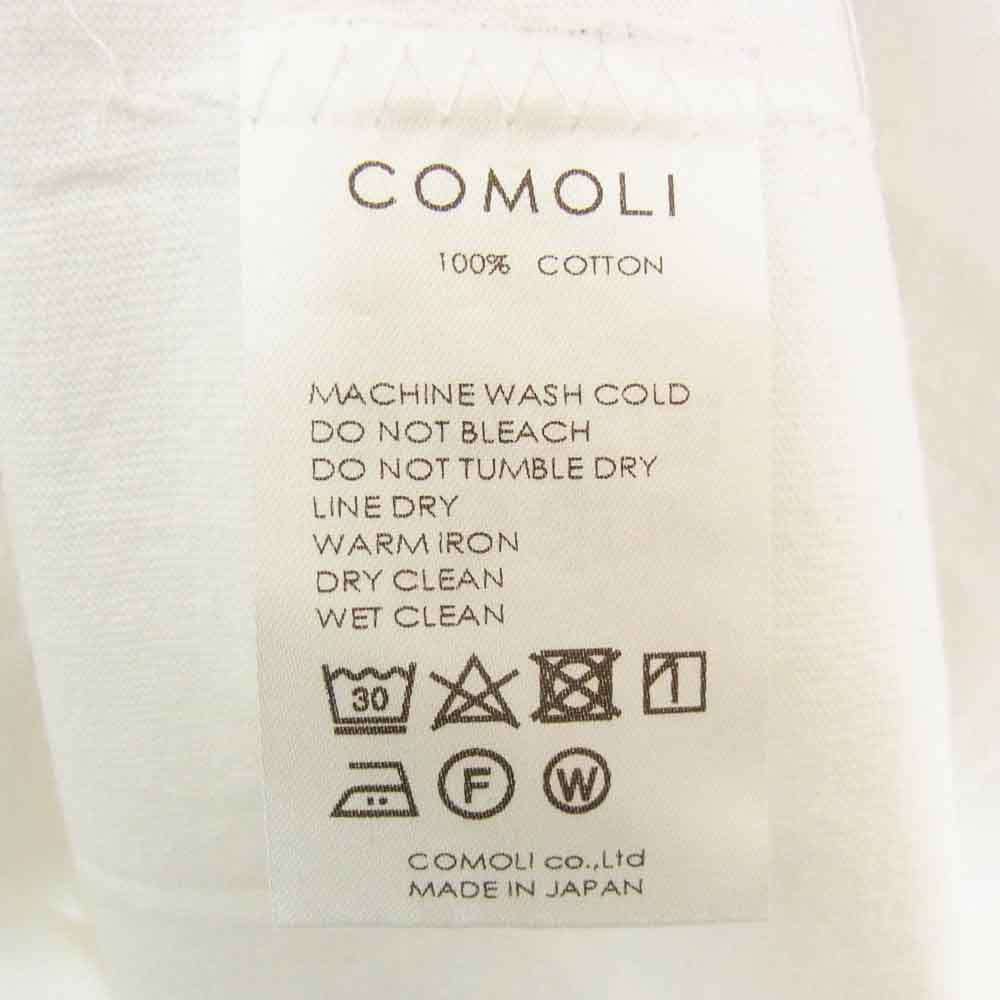 COMOLI コモリ 22SS V01-05016 空紡天竺 ノースリーブ カットソー ホワイト系 2【中古】