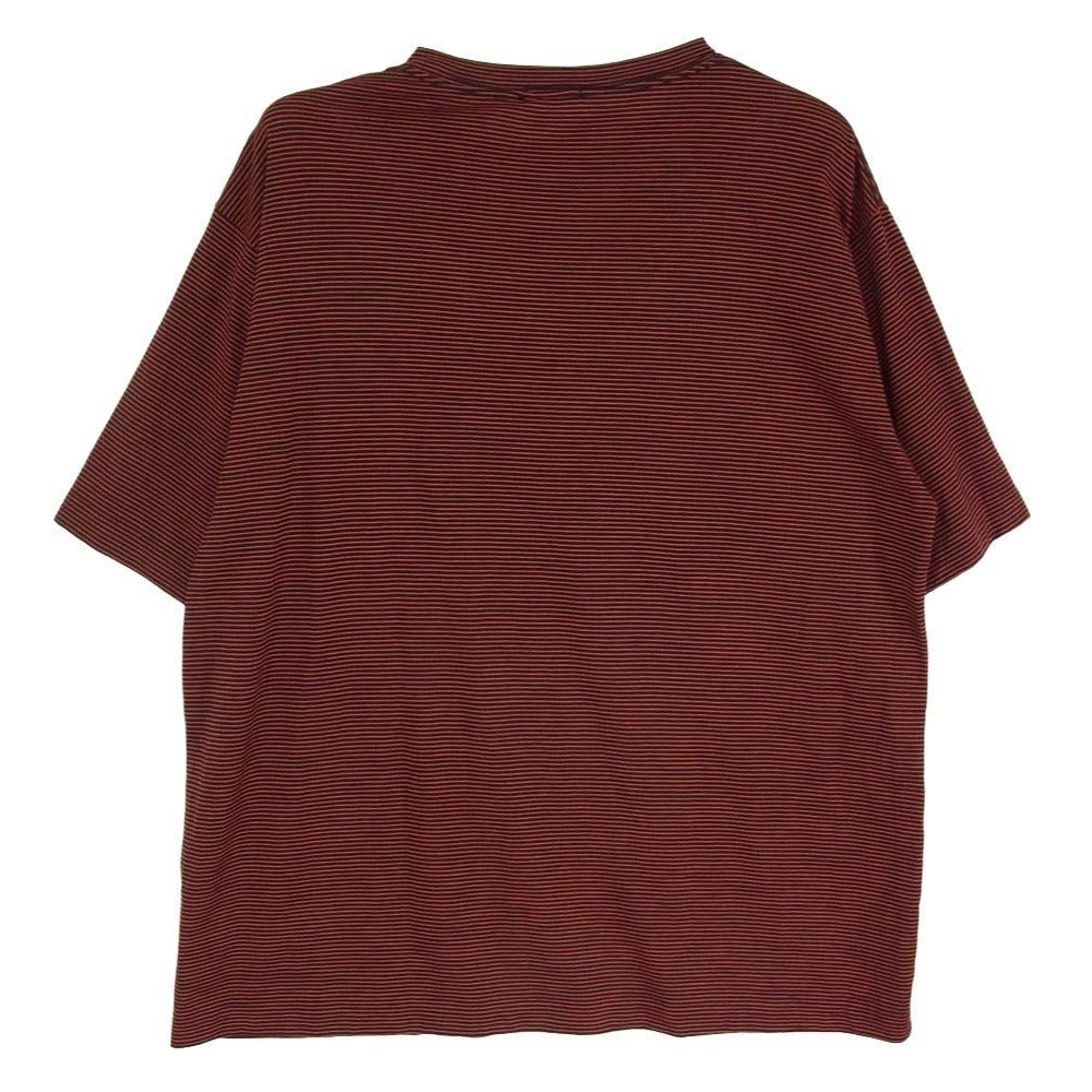 COMOLI コモリ 20SS R01-05014 ウール 天竺 半袖 Tシャツ レッド系 2【中古】