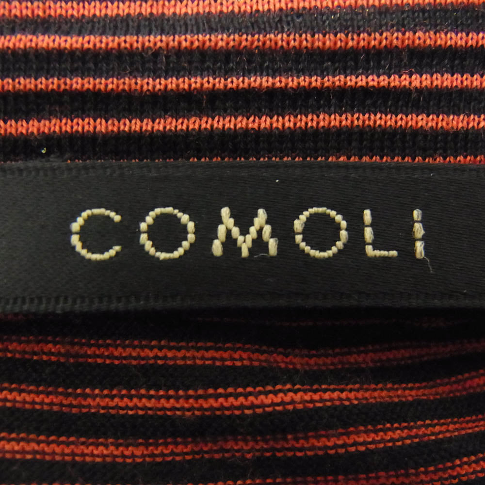 COMOLI コモリ 20SS R01-05014 ウール 天竺 半袖 Tシャツ レッド系 2【中古】
