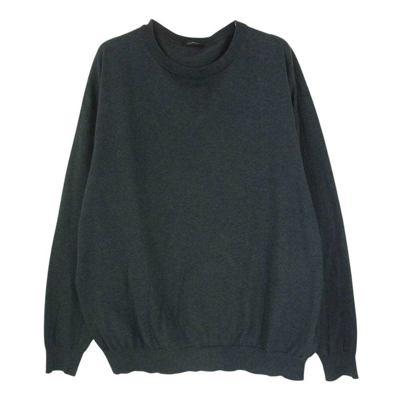 COMOLI コモリ 19SS P01-06003 Cotton Crew Neck Knit コットン クルー ネック ニット グレー系 3【中古】