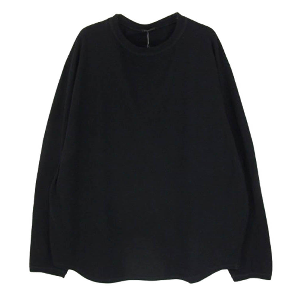 COMOLI コモリ 20SS R01-05009 シルクネップ ジャージ 長袖 クルー ブラック系 3【中古】