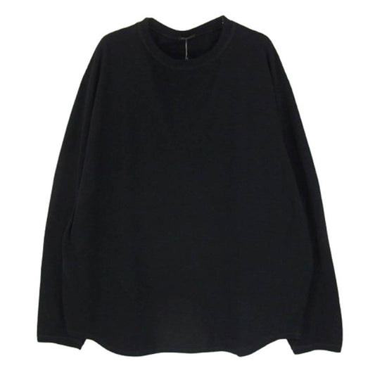COMOLI コモリ 20SS R01-05009 シルクネップ ジャージ 長袖 クルー ブラック系 3【中古】