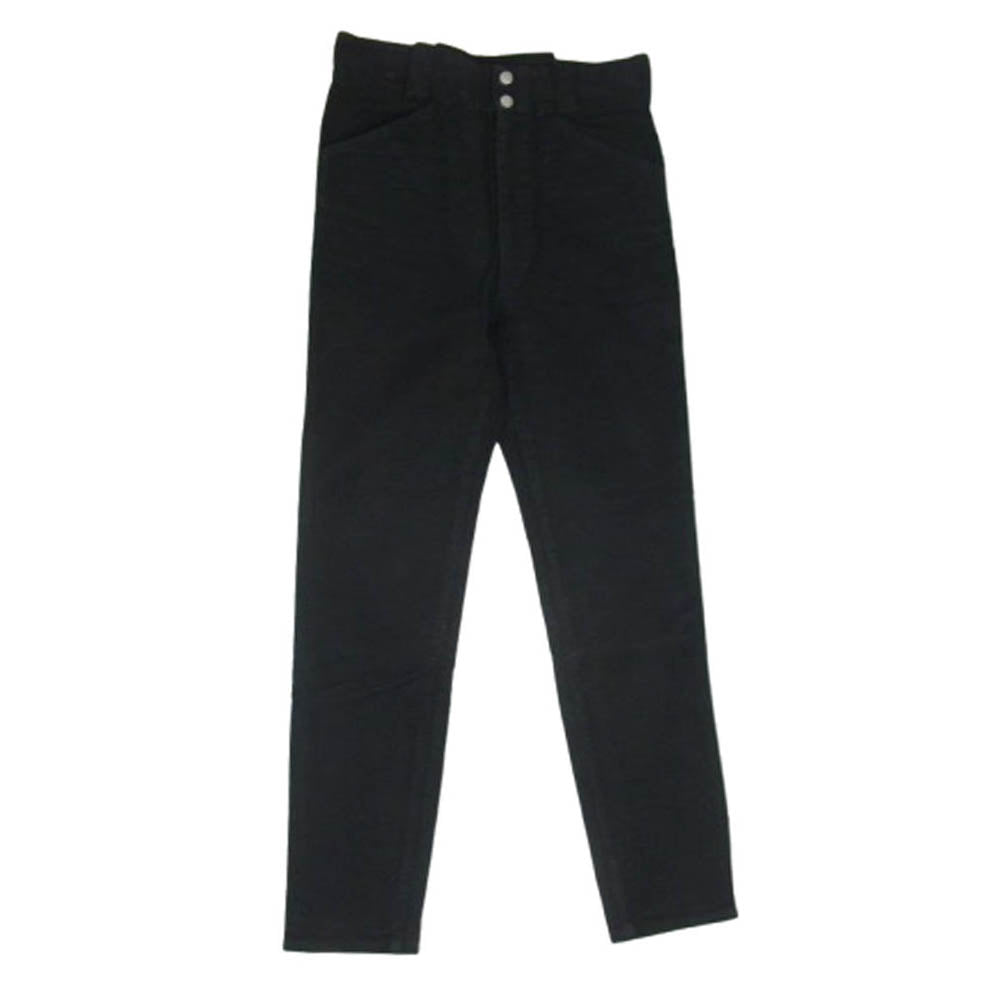 COMOLI コモリ 19AW Q03-03009 モールスキン ライダーパンツ ブラック系 1【中古】