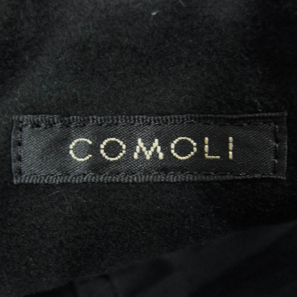 COMOLI コモリ 19AW Q03-03009 モールスキン ライダーパンツ ブラック系 1【中古】