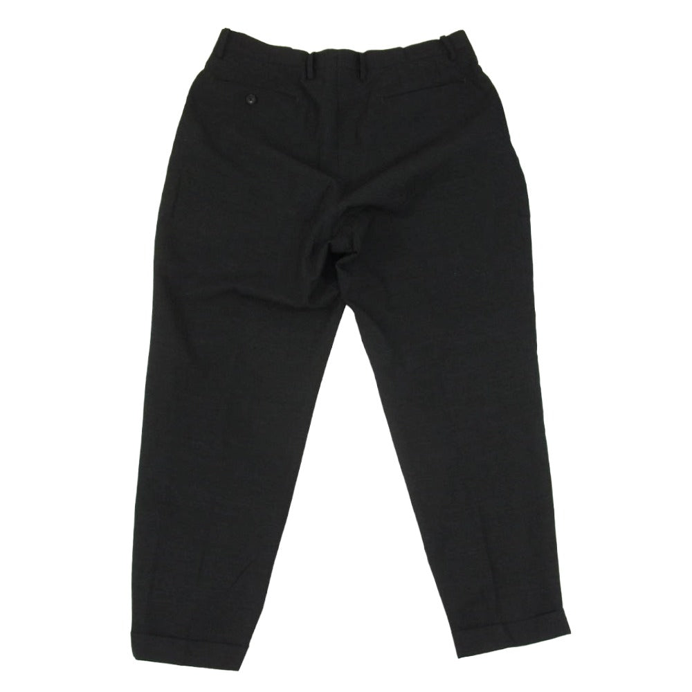 COMOLI コモリ T01-03001 ウール 2タック パンツ ブラック系 3【中古】