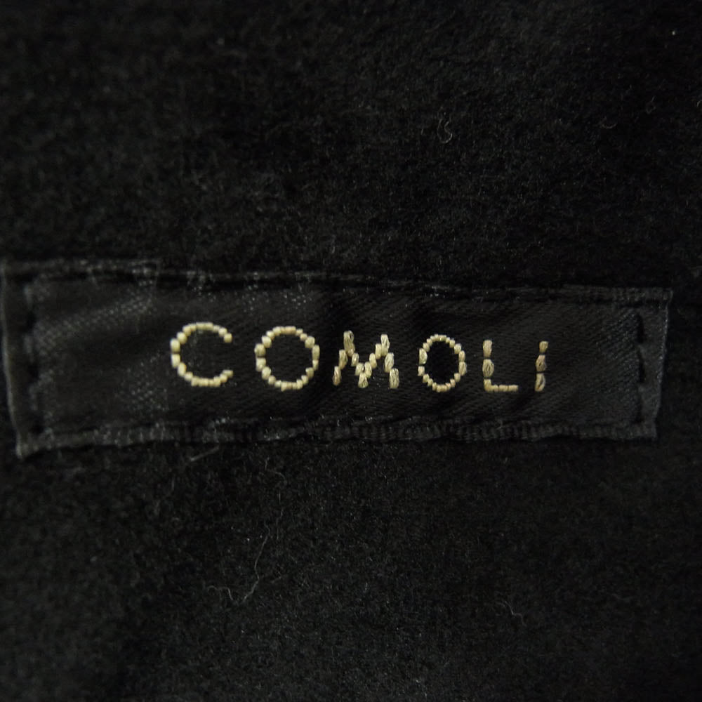 COMOLI コモリ U03-03007 モールスキン ライダーパンツ ブラック系 1【中古】