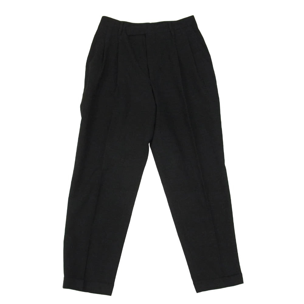 COMOLI コモリ 22SS R01-03001 SUMMER WOOL 2TUCK PT サマーウール2タックパンツ ブラック系 2【中古】