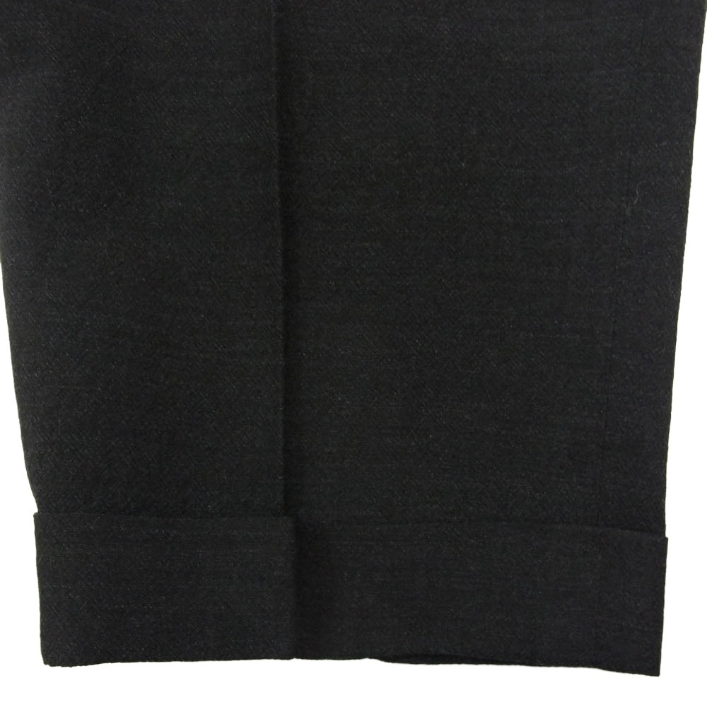 COMOLI コモリ 22SS R01-03001 SUMMER WOOL 2TUCK PT サマーウール2タックパンツ ブラック系 2【中古】
