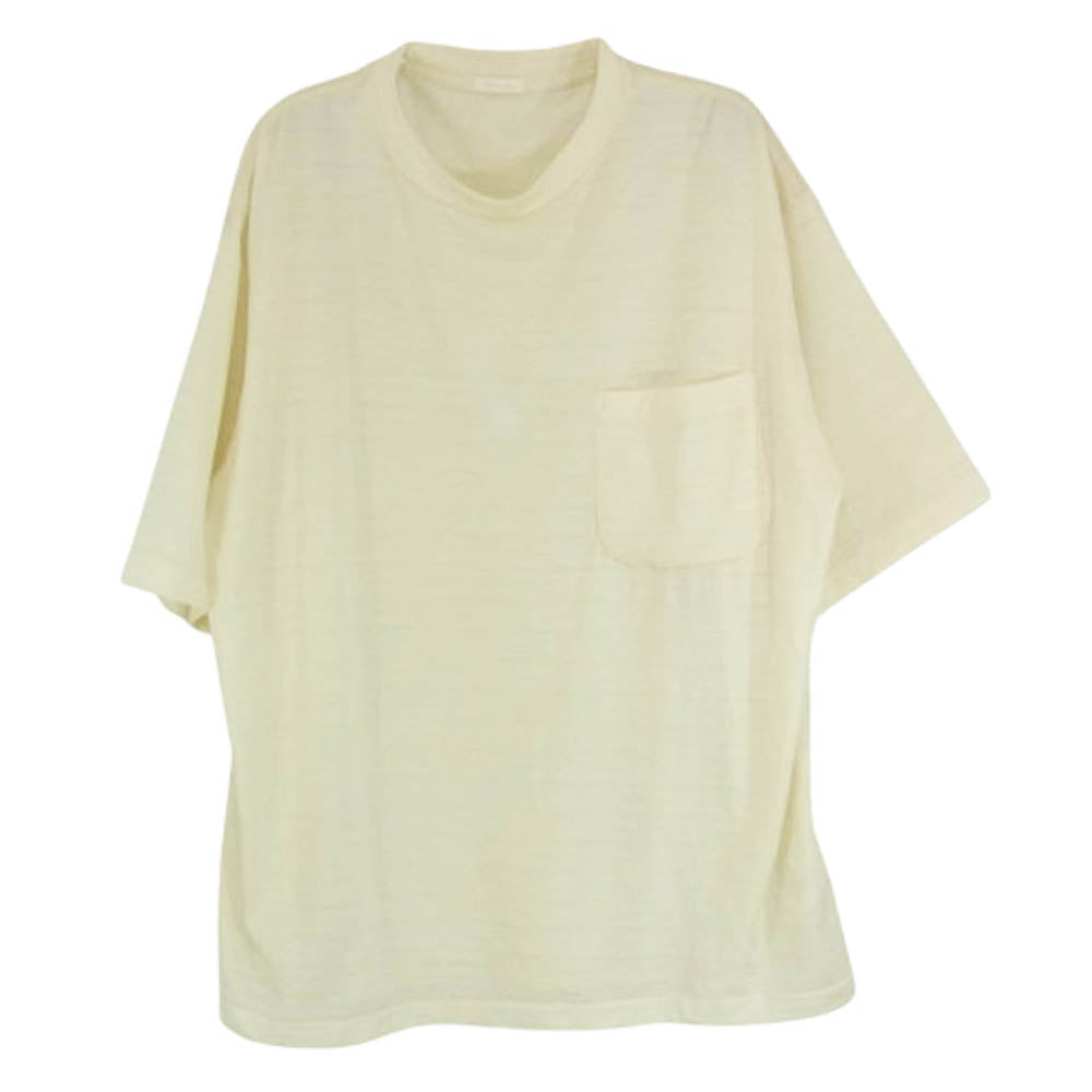 COMOLI コモリ 24SS Z01-05023 サマー ウール 半袖 Tシャツ オフホワイト系【中古】