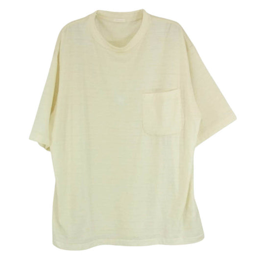 COMOLI コモリ 24SS Z01-05023 サマー ウール 半袖 Tシャツ オフホワイト系【中古】