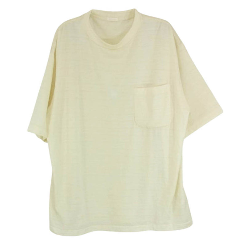 COMOLI コモリ 24SS Z01-05023 サマー ウール 半袖 Tシャツ オフホワイト系【中古】