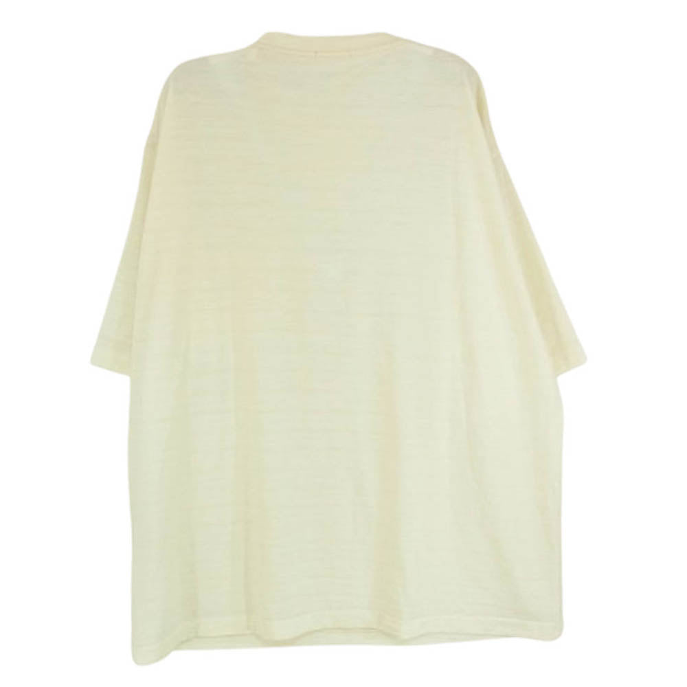 COMOLI コモリ 24SS Z01-05023 サマー ウール 半袖 Tシャツ オフホワイト系【中古】