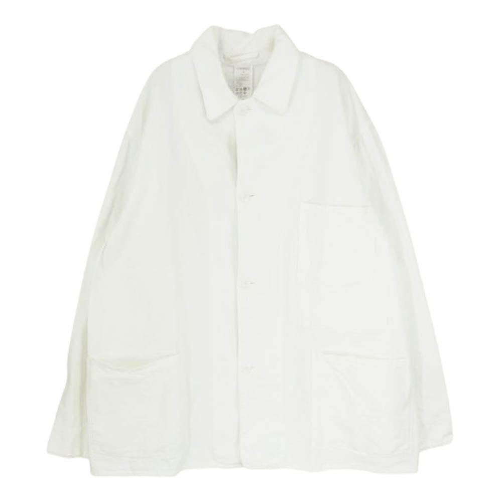 COMOLI コモリ 22SS V01-01022 1938 コットン カバーオール ジャケット ホワイト系 3【中古】