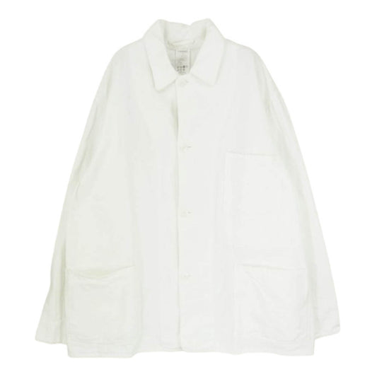 COMOLI コモリ 22SS V01-01022 1938 コットン カバーオール ジャケット ホワイト系 3【中古】