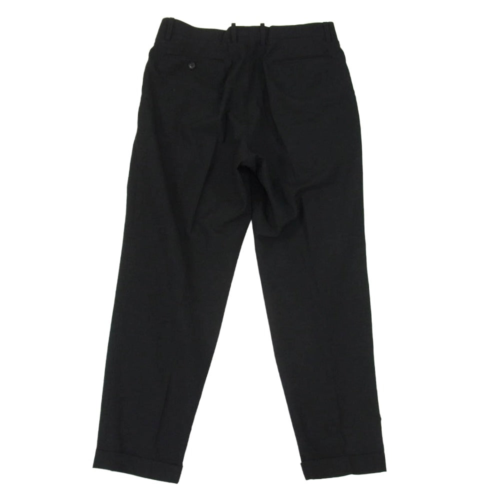 COMOLI コモリ 23SS X01-03005 WOOL 2TUCK PANTS ウール 2タック パンツ ブラック系 2【中古】