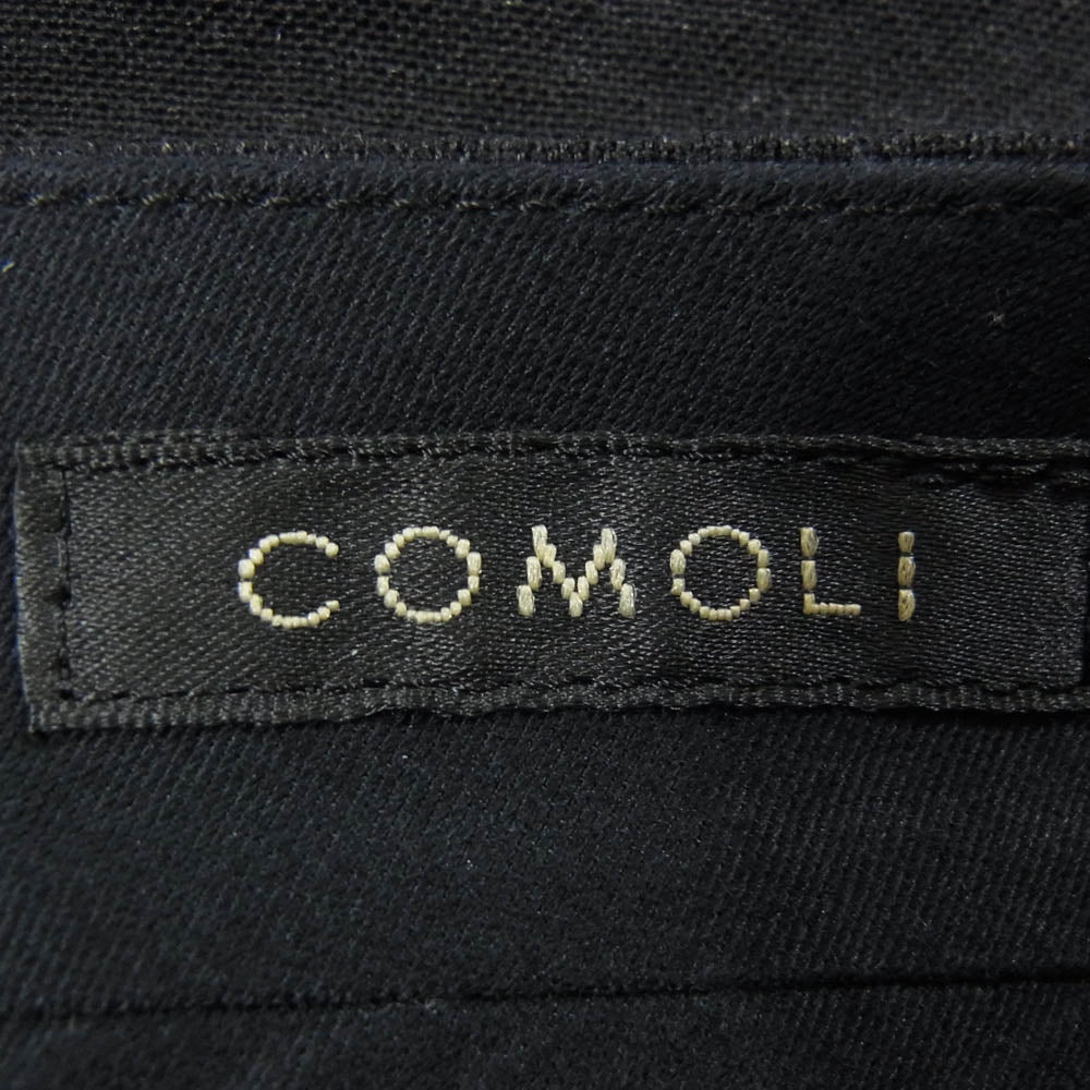 COMOLI コモリ 23SS X01-03005 WOOL 2TUCK PANTS ウール 2タック パンツ ブラック系 2【中古】