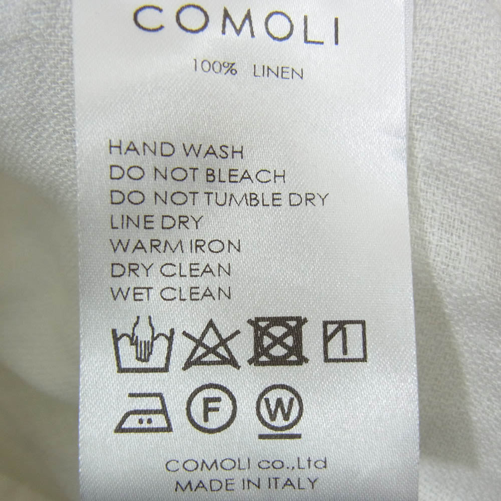 COMOLI コモリ 20SS R01-01001 × Salvatore Piccolo サルバトーレ ピッコロ リネン テーラード ジャケット ホワイト系 46【中古】