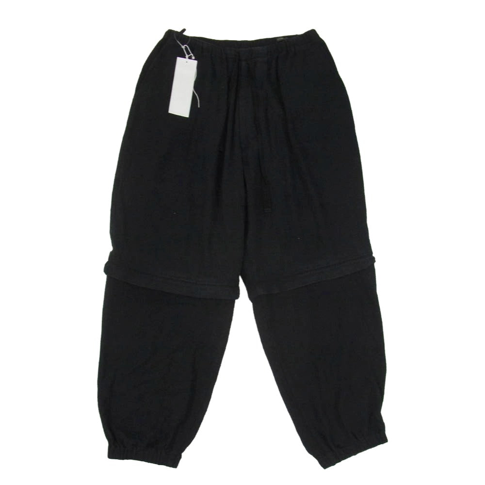 COMOLI コモリ 23SS X01-03024 シルクネップ ビエラ コンバーティブル パンツ ブラック系 1【中古】