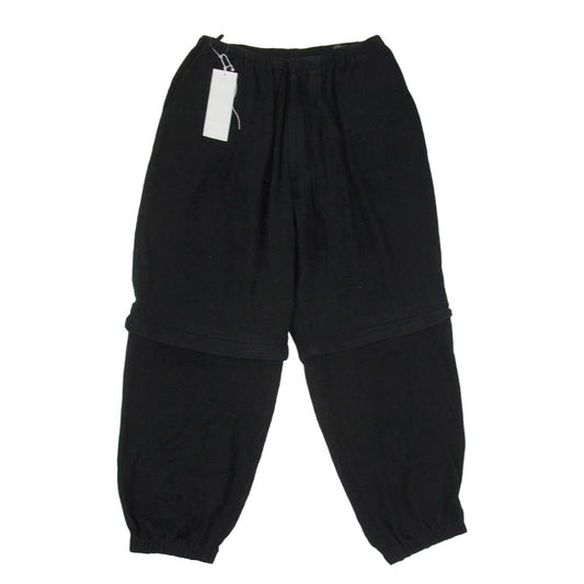 COMOLI コモリ 23SS X01-03024 シルクネップ ビエラ コンバーティブル パンツ ブラック系 1【中古】