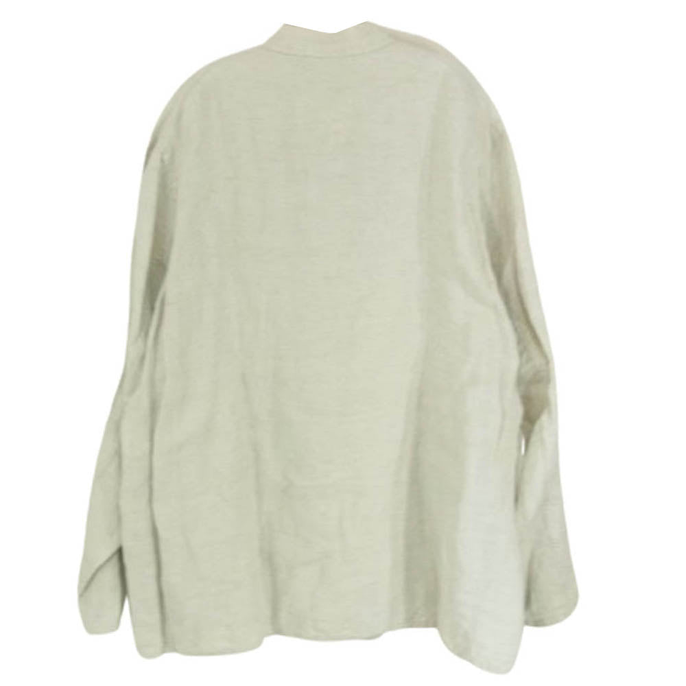 COMOLI コモリ 21SS T01-01010 ×Salvatore Piccolo サルヴァトーレ ピッコロ リネンヘリンボーン スタンドカラー ジャケット オフホワイト系 46【中古】