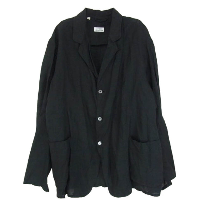 COMOLI コモリ 20SS R01-01001 × Salvatore Piccolo サルバトーレ ピッコロ リネン テーラード ジャケット ブラック系 46【中古】