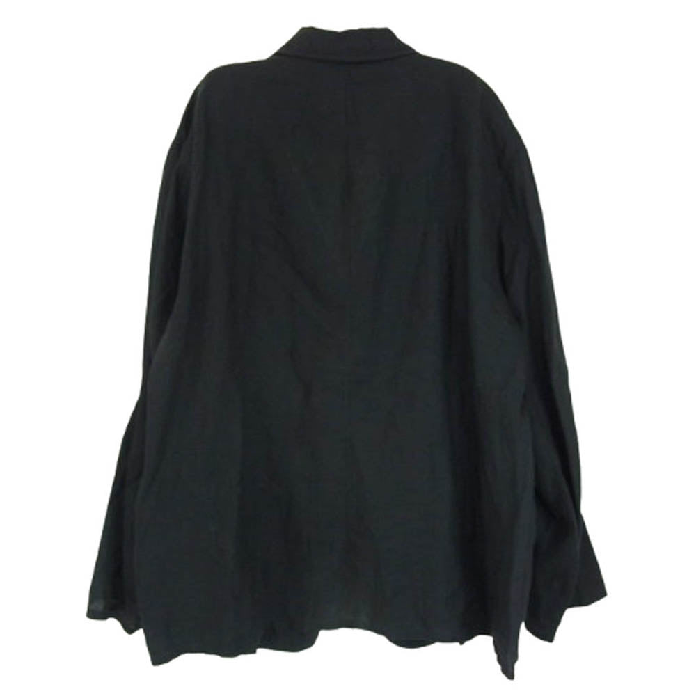 COMOLI コモリ 20SS R01-01001 × Salvatore Piccolo サルバトーレ ピッコロ リネン テーラード ジャケット ブラック系 46【中古】