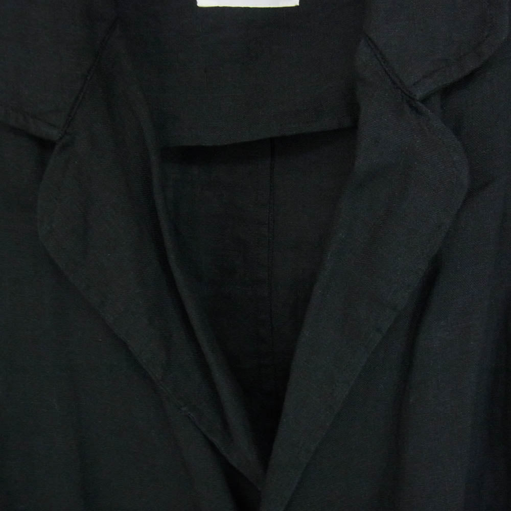 COMOLI コモリ 20SS R01-01001 × Salvatore Piccolo サルバトーレ ピッコロ リネン テーラード ジャケット ブラック系 46【中古】