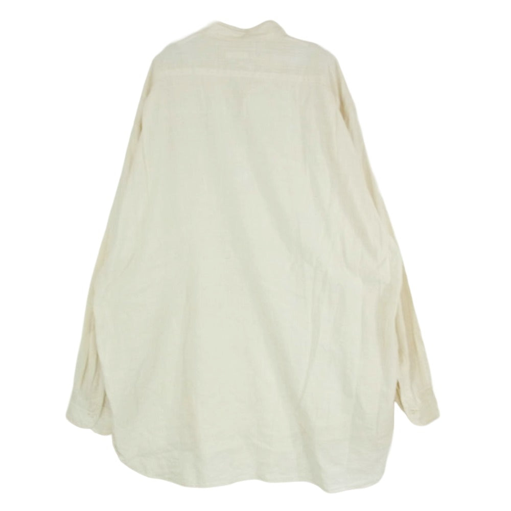 COMOLI コモリ 23SS X01-02011 モスリン プルオーバー 長袖 シャツ ベージュ系 2【中古】