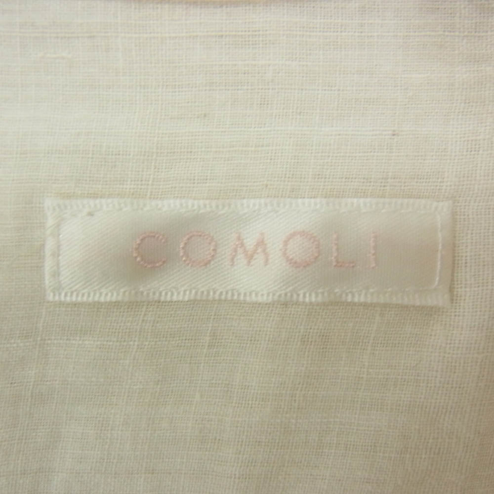 COMOLI コモリ 23SS X01-02011 モスリン プルオーバー 長袖 シャツ ベージュ系 2【中古】