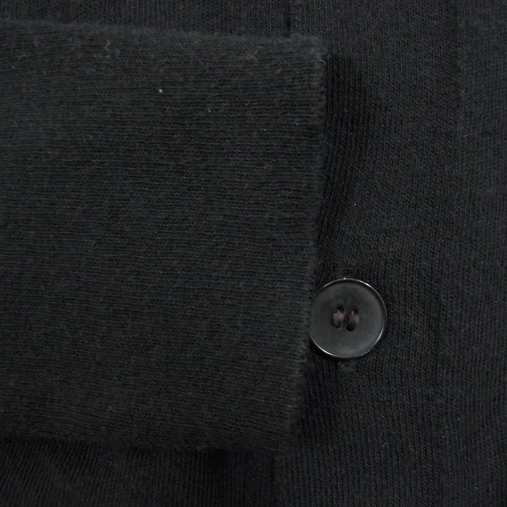 COMOLI コモリ 25SS B01-06002 コットン Vネック カーディガン ブラック系 3【中古】