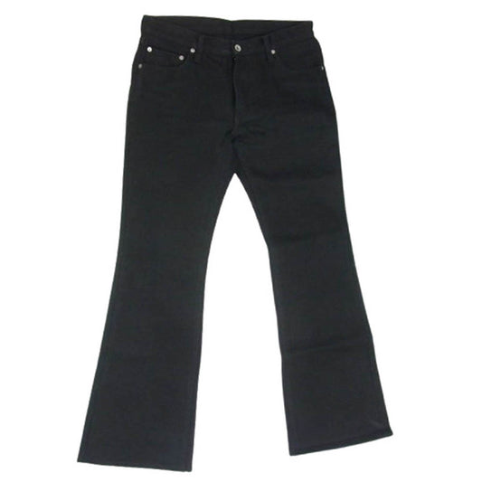 IRON HEART アイアンハート 21oz EXTRA HEAVY DENIM ブラック ブーツカット デニム パンツ ブラック系 32【中古】