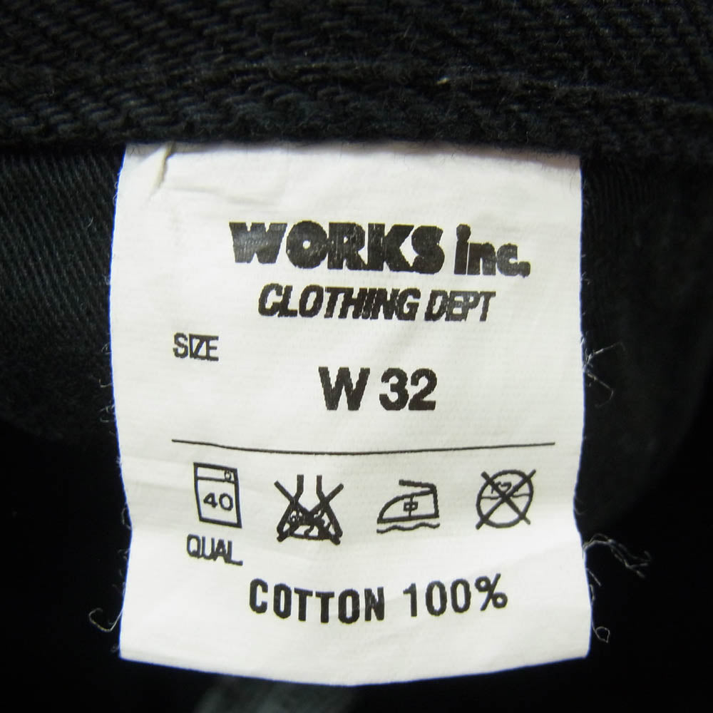 IRON HEART アイアンハート 21oz EXTRA HEAVY DENIM ブラック ブーツカット デニム パンツ ブラック系 32【中古】