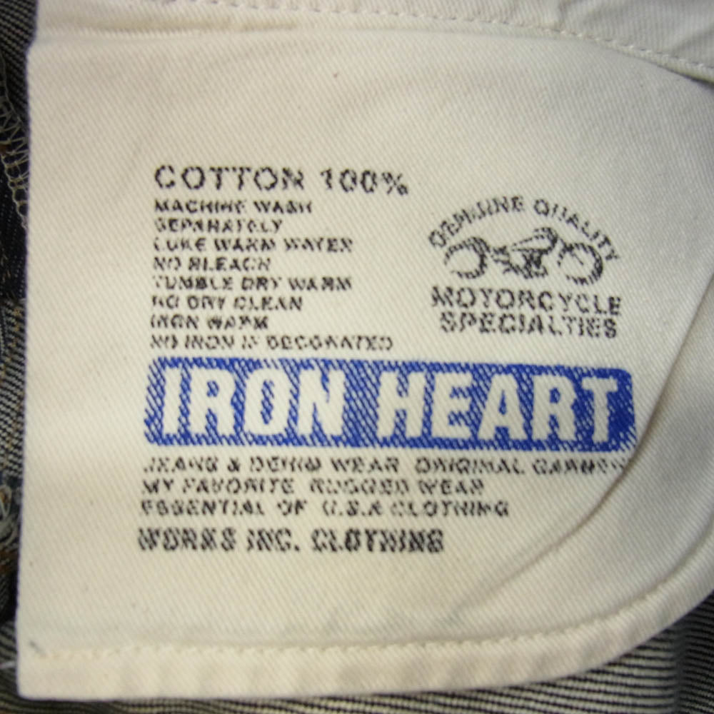 IRON HEART アイアンハート LOT 634 21ozレギュラーデニム インディゴブルー系 W32【中古】