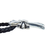 CHROME HEARTS クロムハーツ（原本無） CH CRS SML スモールCHクロス レザーブレイド ボロチップ ネックレス シルバー系 ブラック系【中古】