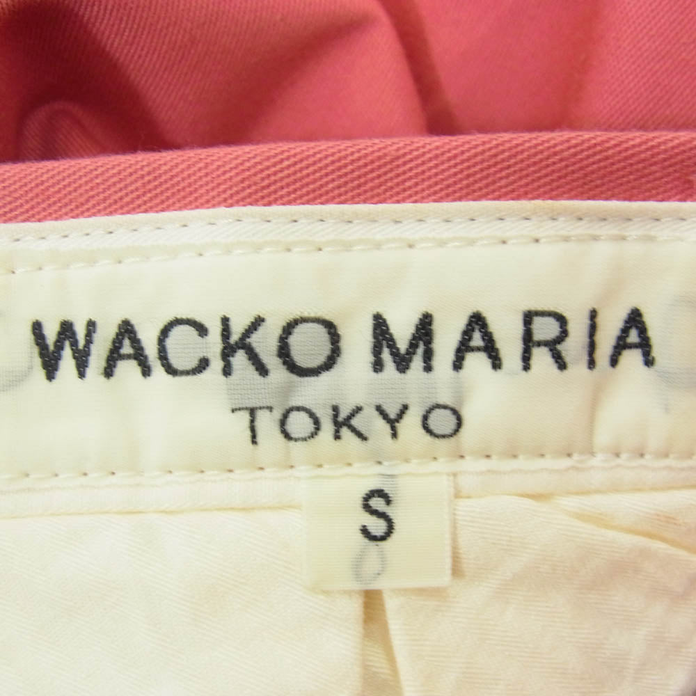 WACKO MARIA ワコマリア GUILTY PARTIES 刺繍 ワークパンツ ピンク系 S【中古】