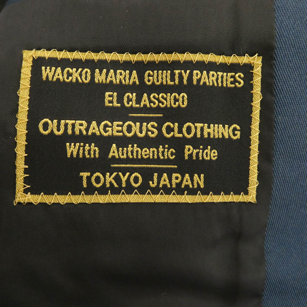 WACKO MARIA ワコマリア 2つ釦 テーラード ジャケット 日本製 テーラードジャケット ダークネイビー系 S【中古】