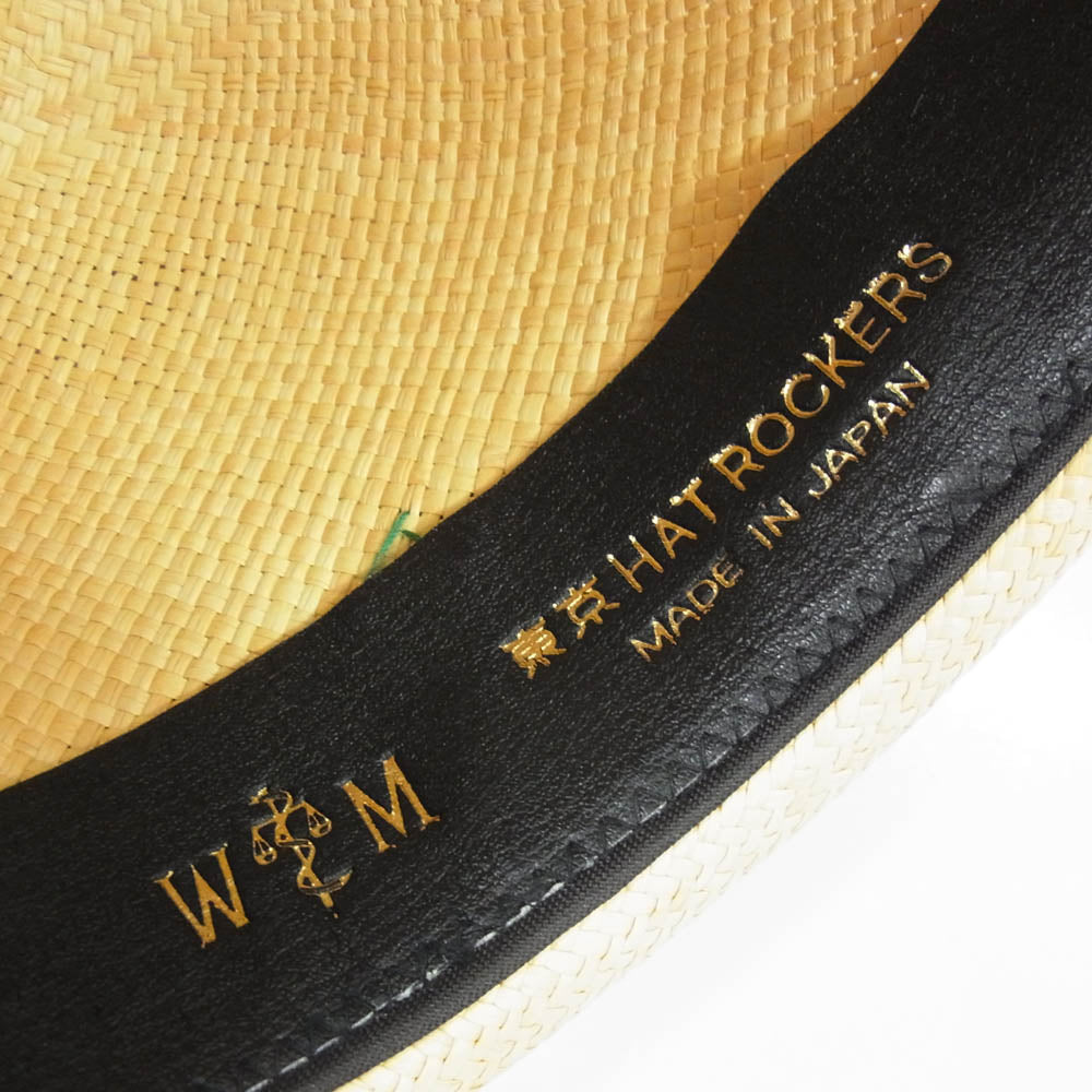 WACKO MARIA ワコマリア × 東京HAT ROCKERS 東京ハットロッカーズ パナマハット ベージュ系 S 57cm【中古】