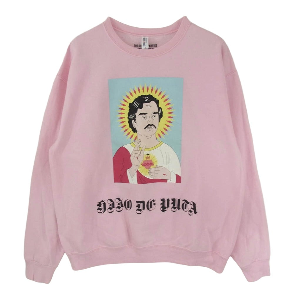 WACKO MARIA ワコマリア 21AW CREW NECK SWEAT SHIRT TYPE 2 パブロ エスコバル フロントプリント クルーネック スウェット ピンク系 L【中古】