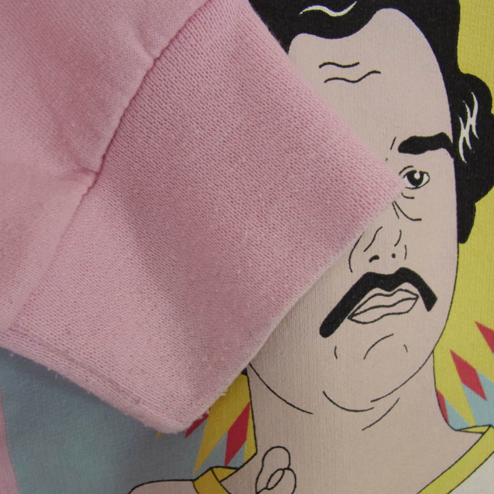 WACKO MARIA ワコマリア 21AW CREW NECK SWEAT SHIRT TYPE 2 パブロ エスコバル フロントプリント クルーネック スウェット ピンク系 L【中古】