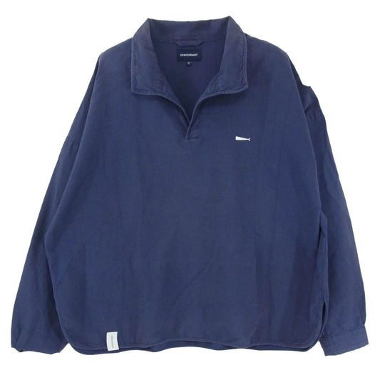 DESCENDANT ディセンダント 21SS SALOON PULLOVER LS SHIRT プルオーバー スキッパー シャツ ネイビー系 3【中古】