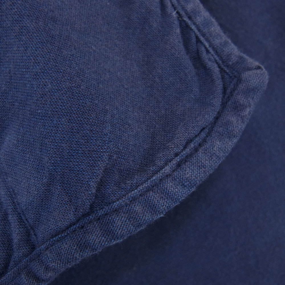 DESCENDANT ディセンダント 21SS SALOON PULLOVER LS SHIRT プルオーバー スキッパー シャツ ネイビー系 3【中古】