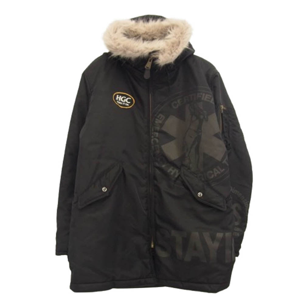 HYSTERIC GLAMOUR ヒステリックグラマー 02203AC05 CIRCLE N-3B コート フライト ジャケット ブラック系 M【中古】
