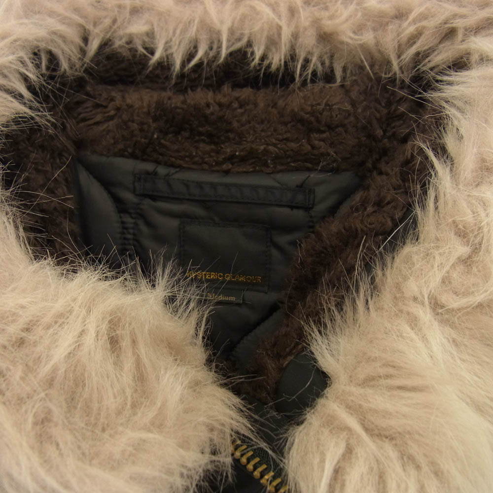 HYSTERIC GLAMOUR ヒステリックグラマー 02203AC05 CIRCLE N-3B コート フライト ジャケット ブラック系 M【中古】